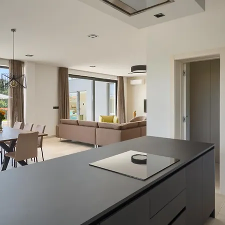 Modern Blanka With Pool And Grill In Tinjan *