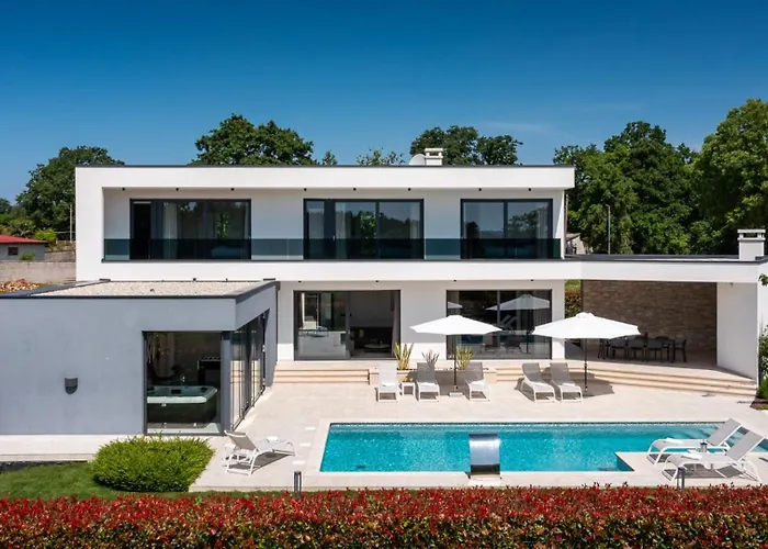 Vila Modern Blanka With Pool And Grill In Tinjan Kringa